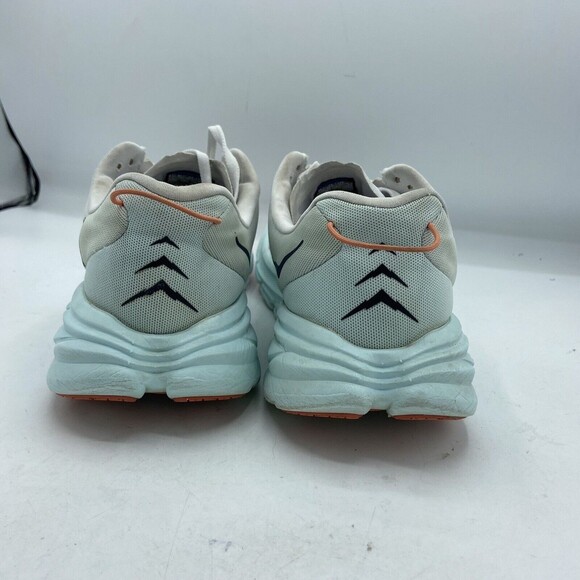 Hoka One One Womens Rincon 3 White Blue Glass Running Shoes Size 9.5b (5080268) - Picture 4 of 6